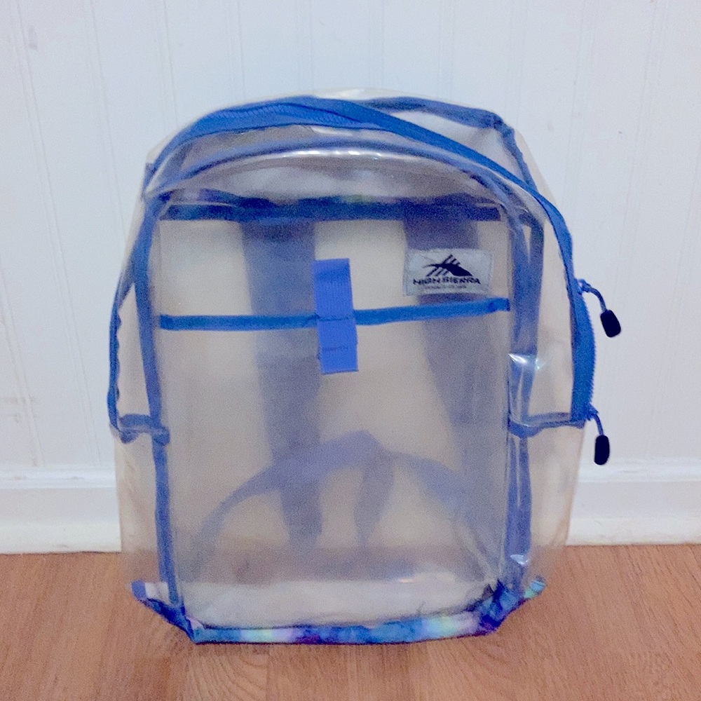 High Sierra clear backpack